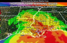 NWF Tropical Storm Warning Issued For Parts Of The Gulf Coast States Late Weekend Into Monday With Added Tornado Risk being Monitored