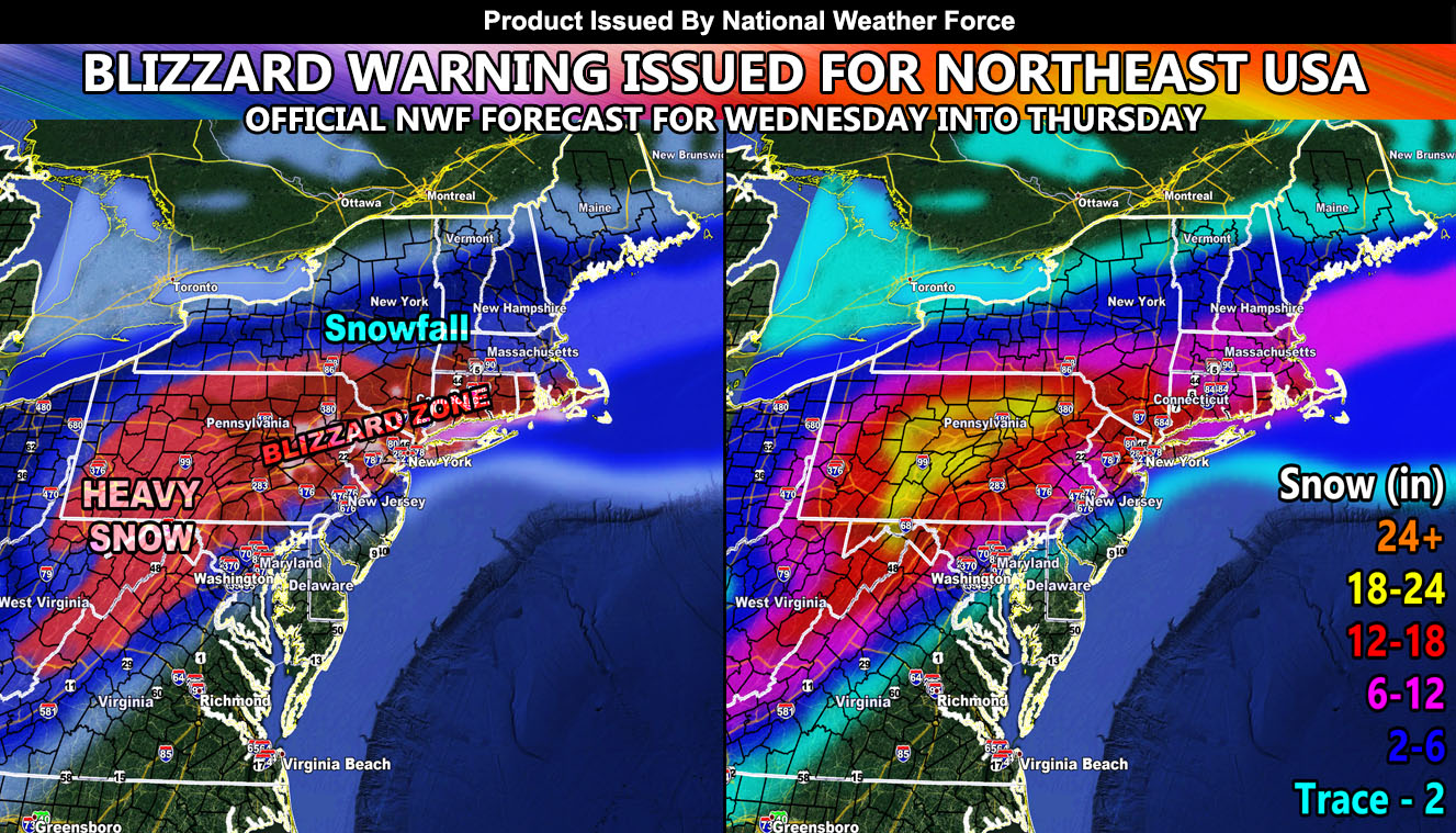 Blizzard Warning Issued For Parts Of The Northeastern United States