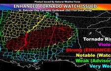 FINAL FORECAST:  Tornado Outbreak Predicted Across Northeast Louisiana through Mississippi and Into Alabama; Risk Model Details