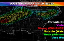 Tornado Watch Issued For Deep South Yet Again, Extending To The Carolinas March 27, 2021