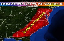 Dynamical Weather Discussion:  East Coast Severe Weather Event For Sunday March 28, 2021
