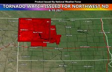 NWF Tornado Watch Issued For Northwestern Half of North Dakota; June 10, 2021