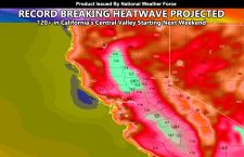 WARNING:  Record Breaking Heatwave Projected Starting Next Weekend For California’s Central Valley With 120+F Temperatures Under Strong Ridge