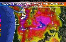 WARNING:  Record Breaking Heatwave To Impact Pacific Northwest Week of June 27th, 2021; Seattle and Portland To Smash All Time Record Temperatures With Palm Springs Weather