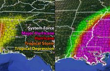 Hurricane IDA Final Forecast Into Deep South States; Zoom In Models