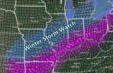 Major Winter Storm With Deadly Ice Conditions To Affect The Central United States Up Through The Midwest and Great Lake States This Next week