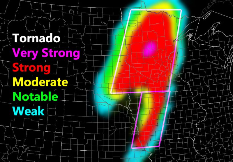 Double Enhanced Tornado Watch National Weather Force