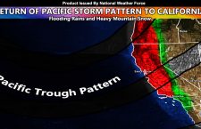 Long Range Weather Advisory:  Storm Track To Return To Central and Northern California, Bringing Flooding low and Blizzards to the Mountains