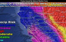 Multiple California Aimed Storm Systems to Bring Flooding for the Low Elevations and Blizzard Conditions with Feet of Snow for the Mountains