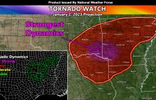 Tornado Watch Issued for Parts of Texas, Oklahoma, Louisiana, and Arkansas Now Through Midnight