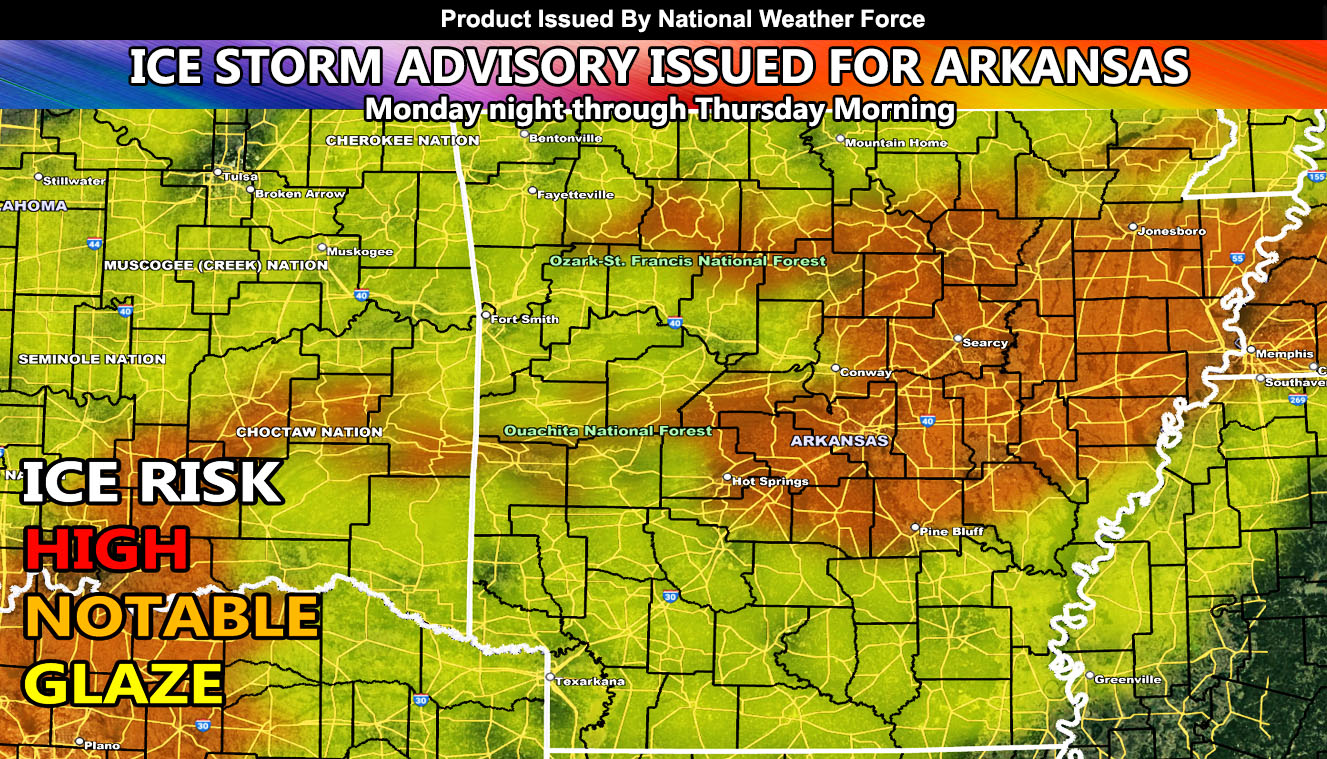 ICE STORM ADVISORY Ice Storm to Impact Arkansas, Including the Little