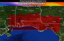 Tornado Watch Issued for Parts of Mississippi, Alabama, Florida, and Georgia; March 12, 2023