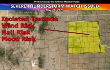 Severe Thunderstorm Watch Issued for The Texas Panhandle Surrounding the Amarillo Forecast Area Today Until Midnight
