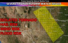 Severe Thunderstorm Watch Issued For Western Texas to the Texas Panhandle This Evening Till Midnight
