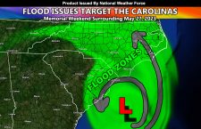 Early Tropical System to Develop Off Carolina Coast Memorial Weekend To Bring Flooding Concerns to Carolinas