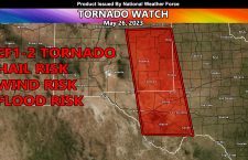Tornado Watch Issued For Southeast New Mexico and Southwest Texas Effective Today Till Midnight, Centering Eddy County