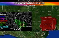 Tornado Watch Issued For Southeast Mississippi into Extreme Southwest Alabama Now Till 10pm