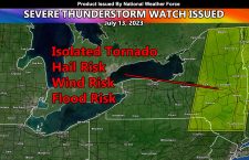 Severe Thunderstorm Watch Issued for The Eastern half of New York State for July 13, 2023