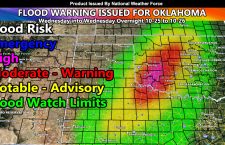 High Risk Flooding Likely Wednesday into Wednesday Overnight From Northwest Texas into Oklahoma