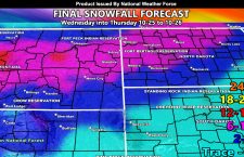 Final Snowfall Forecast Totals for Northern Plains Wednesday into Thursday