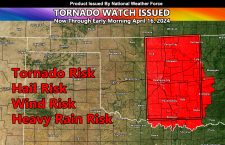 Severe Thunderstorms:  Tornado Dynamics Included Targeting Oklahoma Overnight Tonight into Tuesday Morning: April 16th