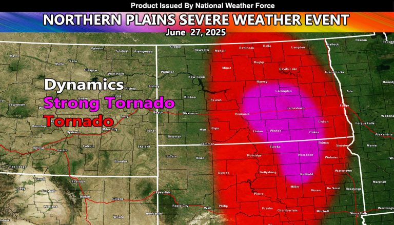 Severe Weather and Tornado Setup For The Evening and Night of June 27, 2025; Dakotas On Target
